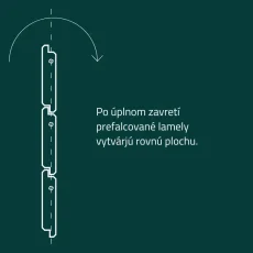 Drevená lamela FALCOVANÁ 1m