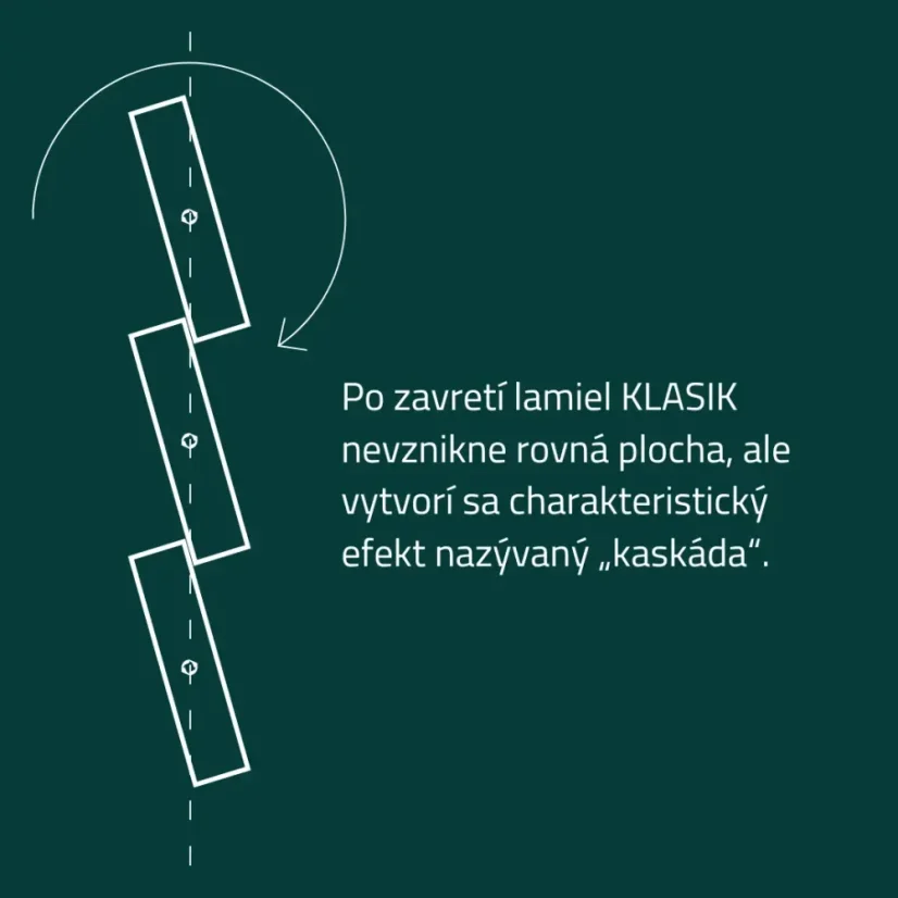 Hliníková lamela Klasik
