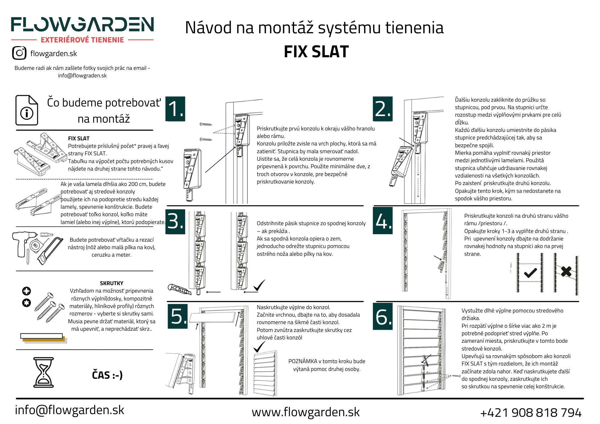 FIX SLAT návod – krok 1