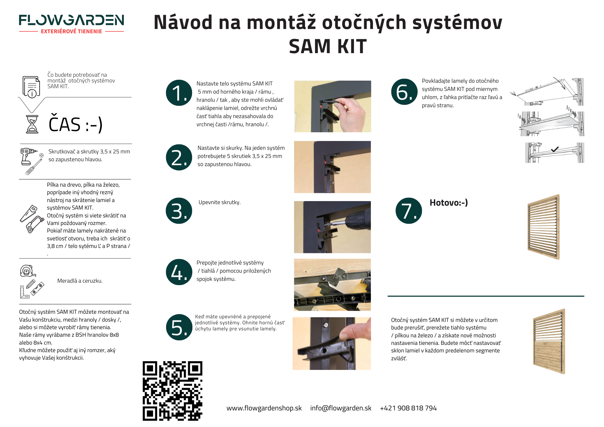 SAM KIT návod – krok 1